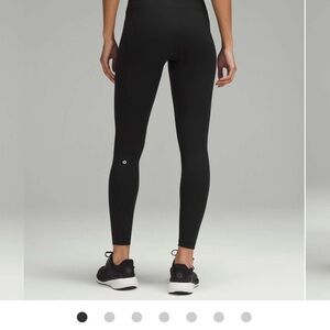lululemon Wunder train 28” Black Leggings ribbed